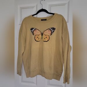 The 5th Sun Butterfly Print Sweatshirt 🌞🦋